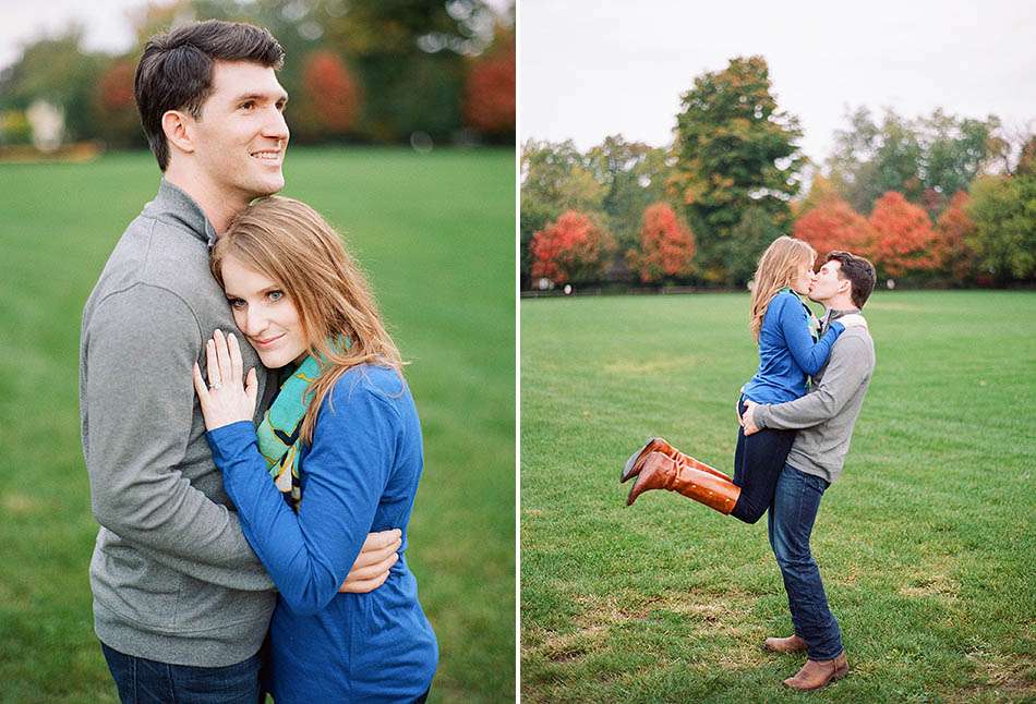 Cleveland engagement photography at the Museum of Art and Huntington Beach with Katie and Jeff.