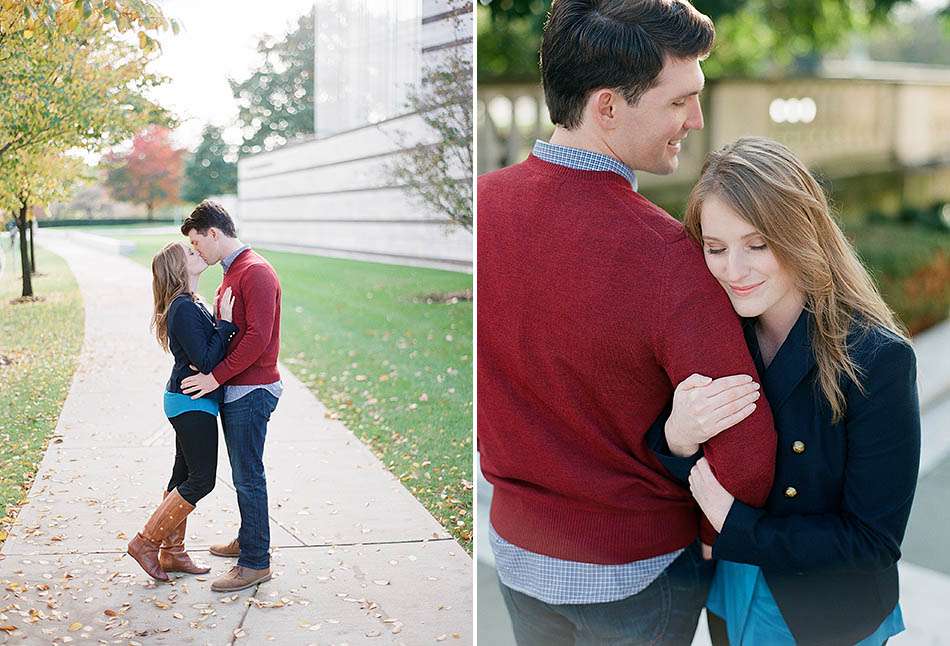 Cleveland engagement photography at the Museum of Art and Huntington Beach with Katie and Jeff.