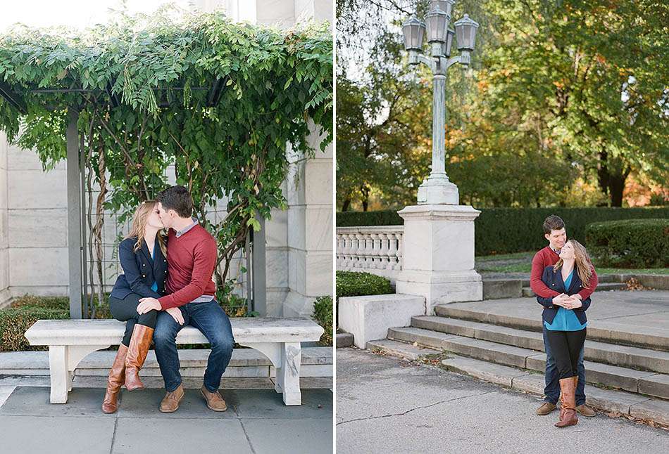 Cleveland engagement photography at the Museum of Art and Huntington Beach with Katie and Jeff.