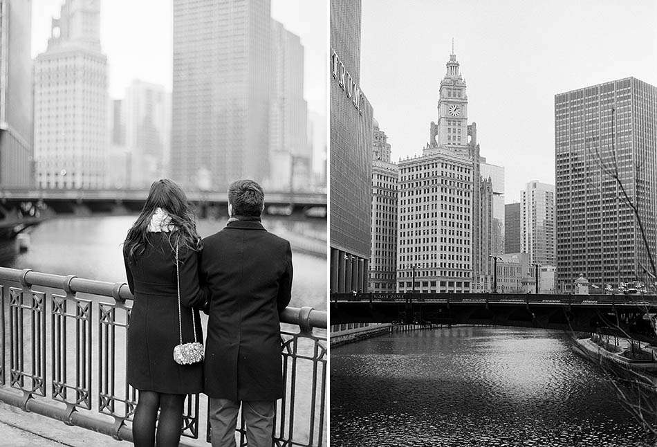 A winter Chicago engagement session with Katie and Brian