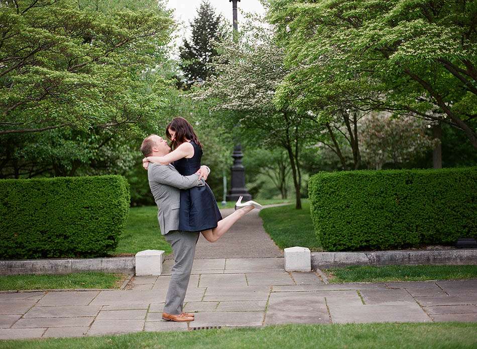 Cleveland engagement photography at the Museum of Art and Cultural Gardens with Clare & Kyle