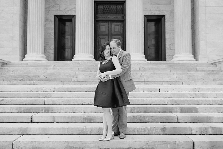 Cleveland engagement photography at the Museum of Art and Cultural Gardens with Clare & Kyle