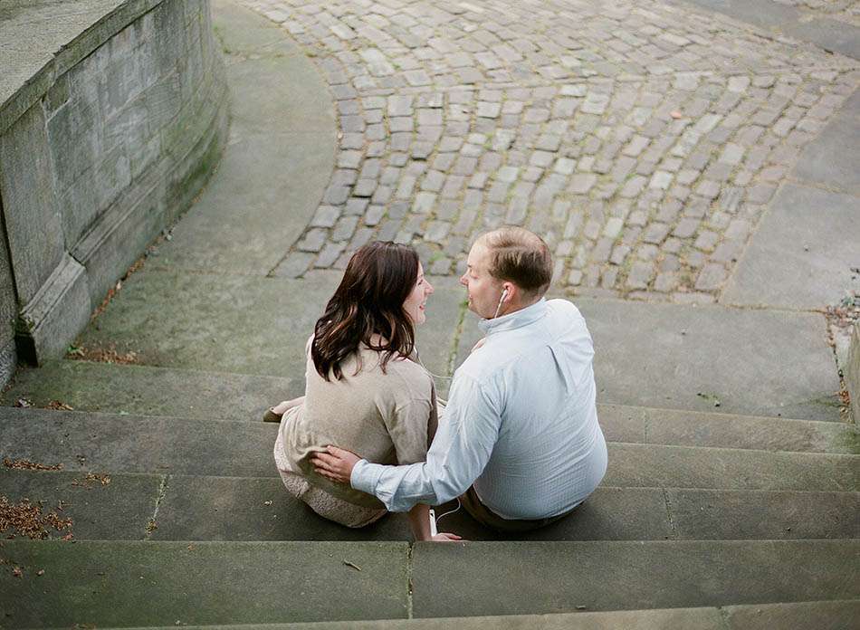 Cleveland engagement photography at the Cultural Gardens with Clare & Kyle