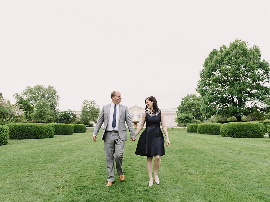 Cleveland engagement photography at the Museum of Art and Cultural Gardens with Clare & Kyle