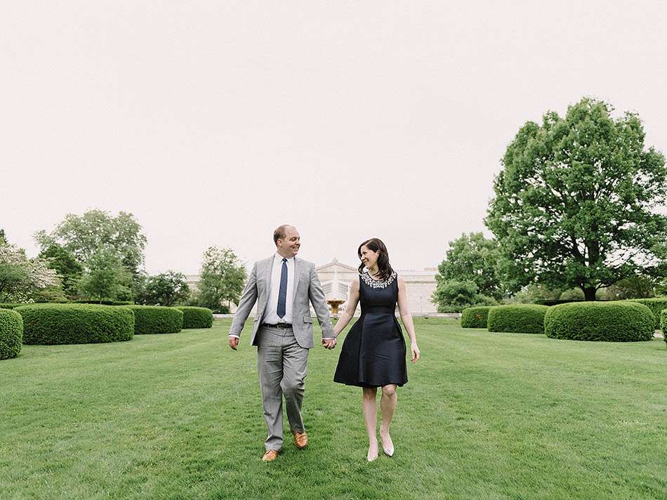 Cleveland engagement photography at the Museum of Art and Cultural Gardens with Clare & Kyle