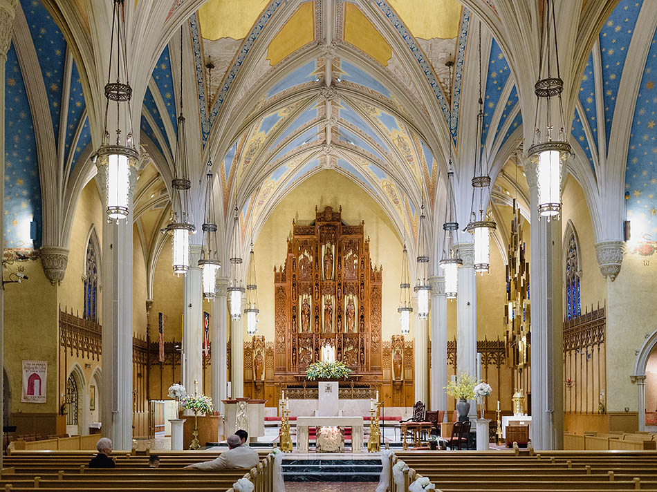Cleveland wedding photography at St. John's Cathedral
