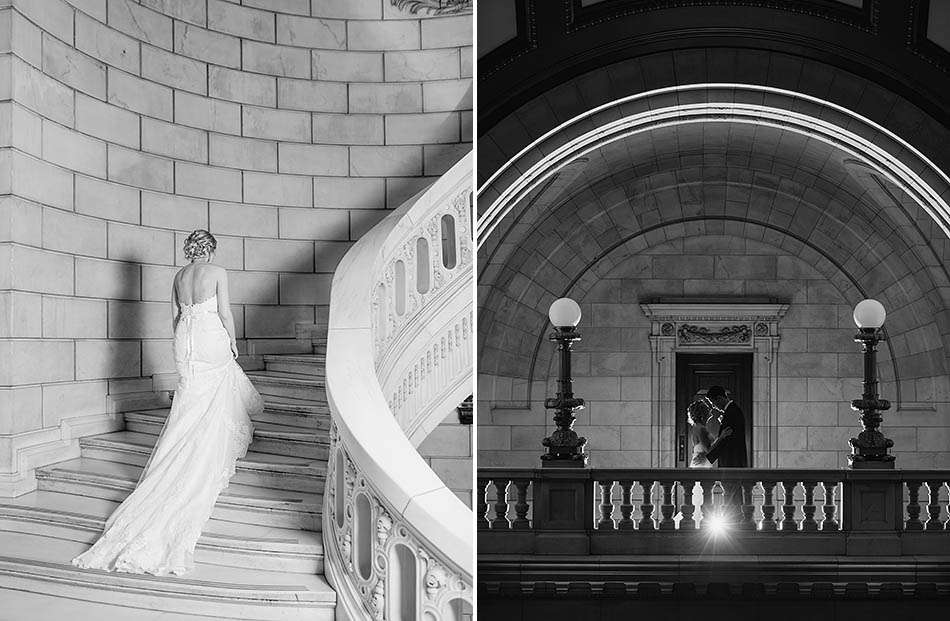 Cleveland Courthouse wedding photography with Samantha and John