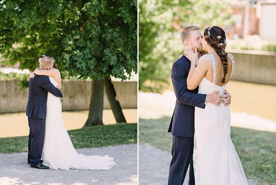 Nazareth Hall wedding photography in Delta, Ohio by Cleveland wedding photographer Hunter Photographic