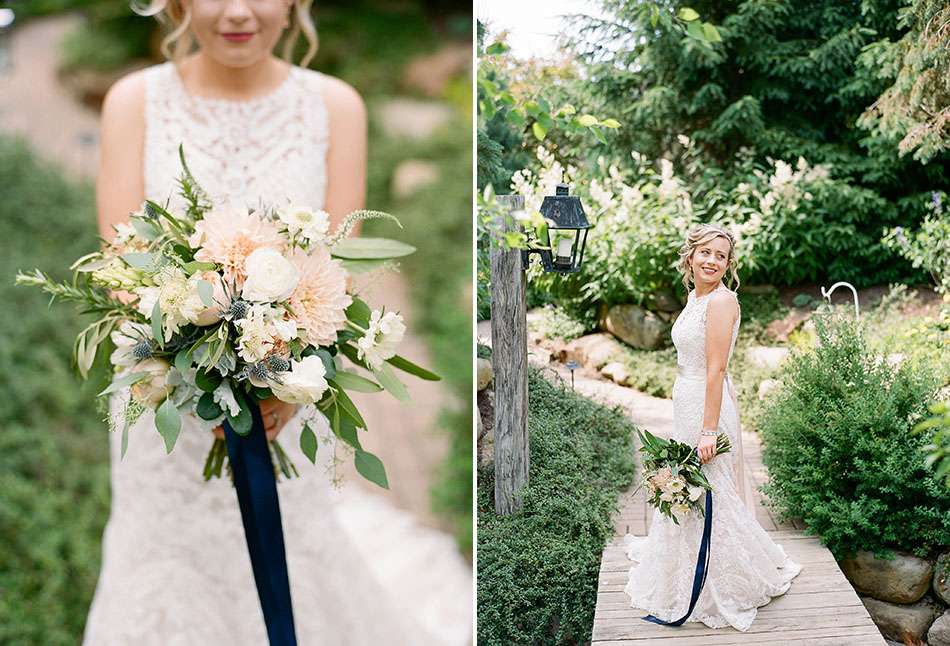 Thorncreek Winery wedding photos captured on film with Emily and Drew. by Cleveland wedding photographer Hunter Photographic