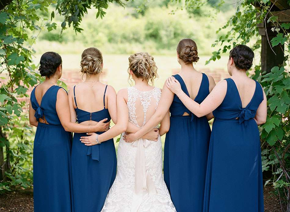 Thorncreek Winery wedding photos captured on film with Emily and Drew. by Cleveland wedding photographer Hunter Photographic