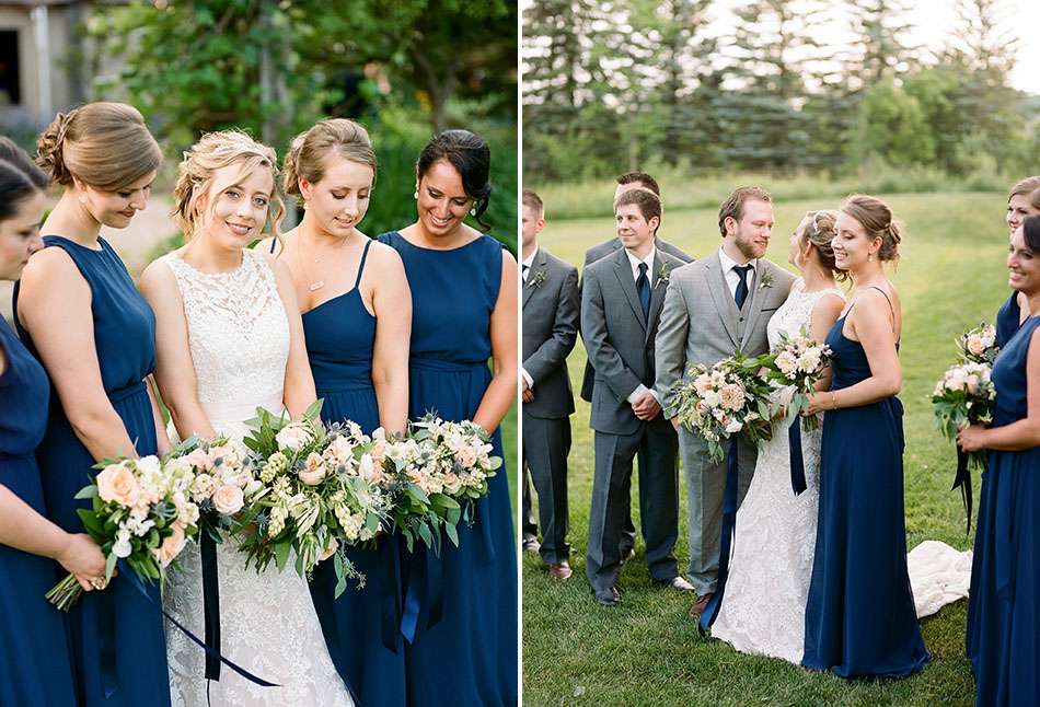 Thorncreek Winery wedding photos captured on film with Emily and Drew. by Cleveland wedding photographer Hunter Photographic