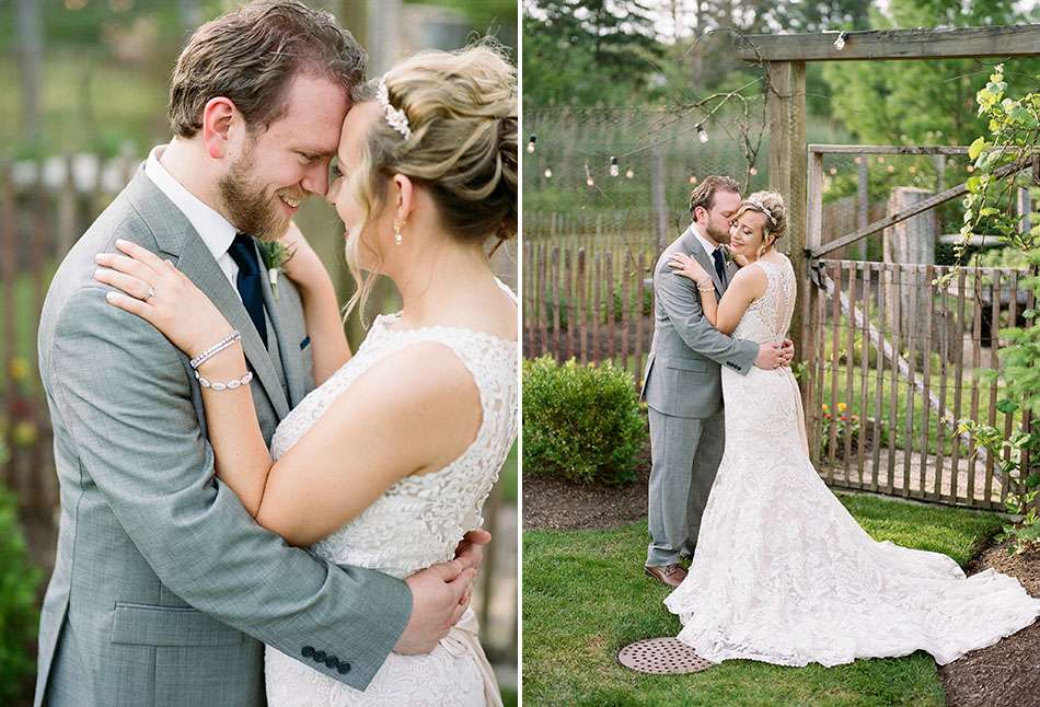 Thorncreek Winery wedding photos captured on film with Emily and Drew. by Cleveland wedding photographer Hunter Photographic