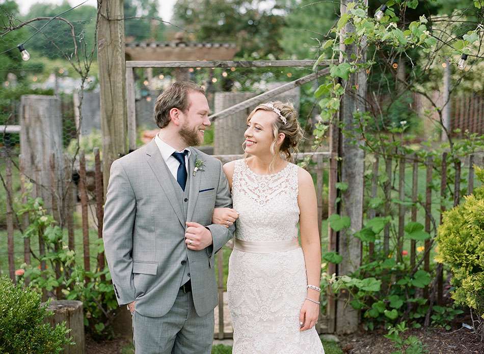 Thorncreek Winery wedding photos captured on film with Emily and Drew. by Cleveland wedding photographer Hunter Photographic