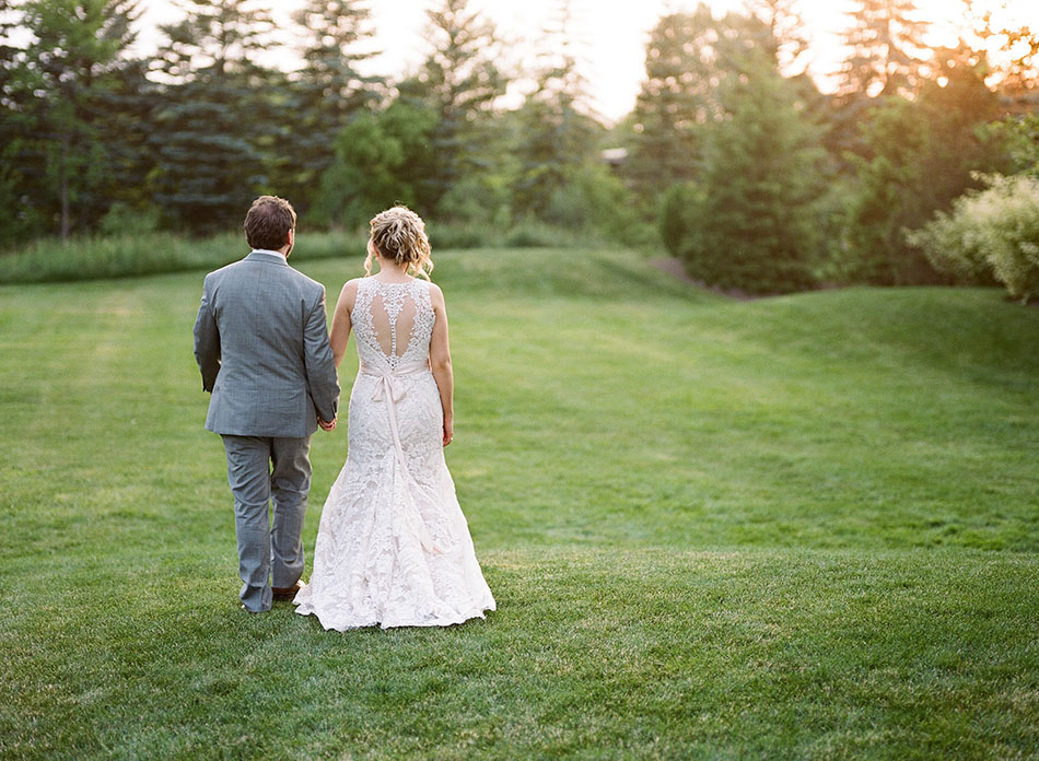 Thorncreek Winery wedding photos captured on film with Emily and Drew. by Cleveland wedding photographer Hunter Photographic