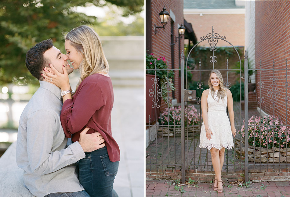 Downtown Columbus engagement photos with Laura and Dan