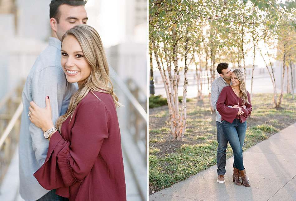 Downtown Columbus engagement photos with Laura and Dan