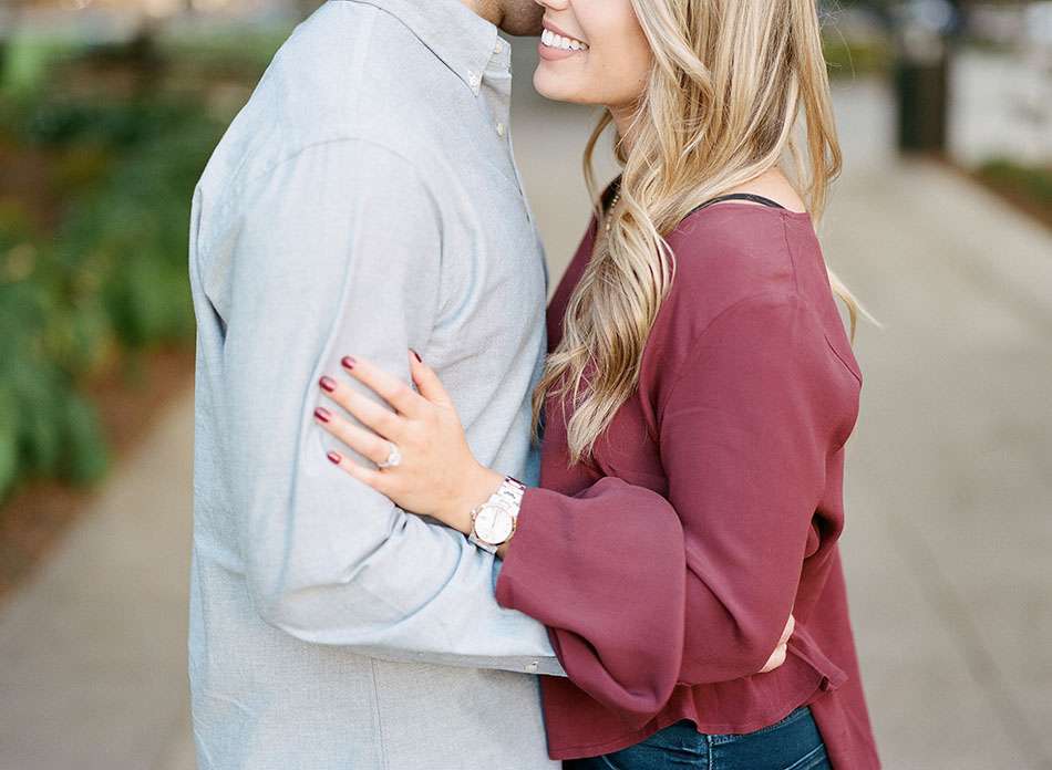 Downtown Columbus engagement photos with Laura and Dan