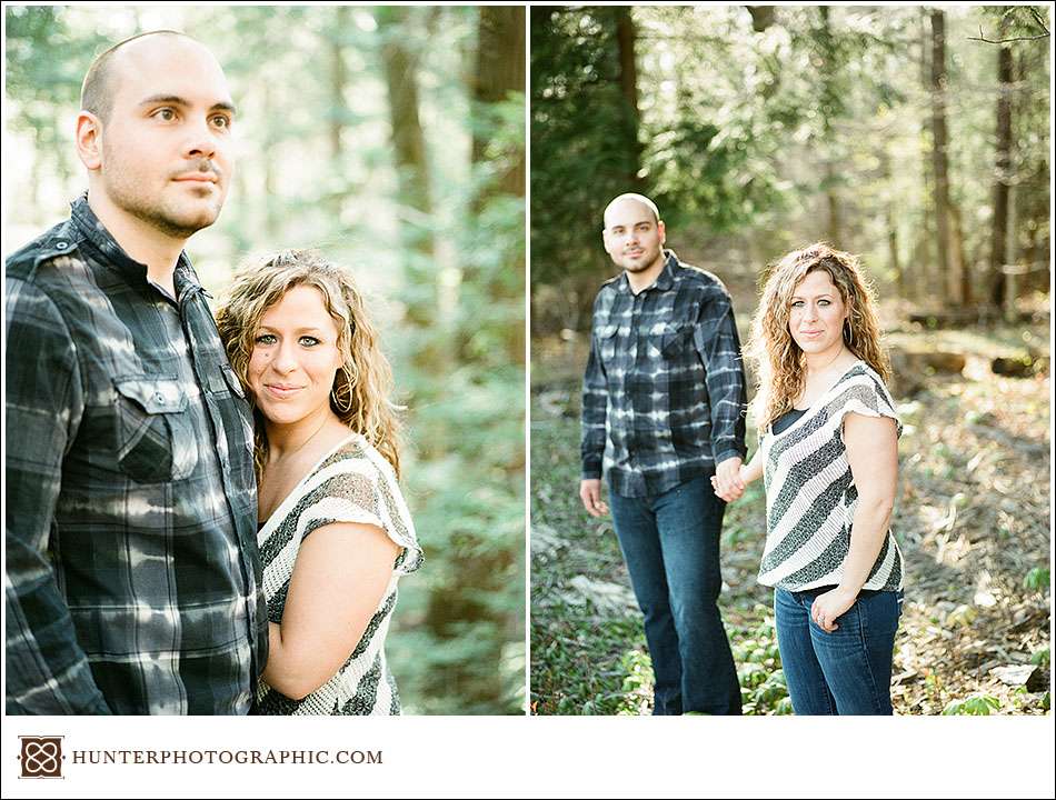 Alicia and Drew - evening sunset engagement session in Kingsville, Ohio