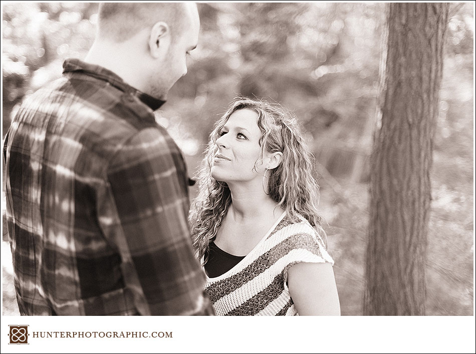 Alicia and Drew - evening sunset engagement session in Kingsville, Ohio