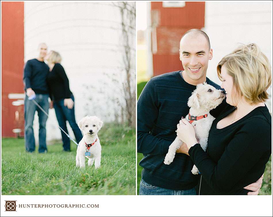 Annie and Derick's autumn engagement in Hudson, Ohio