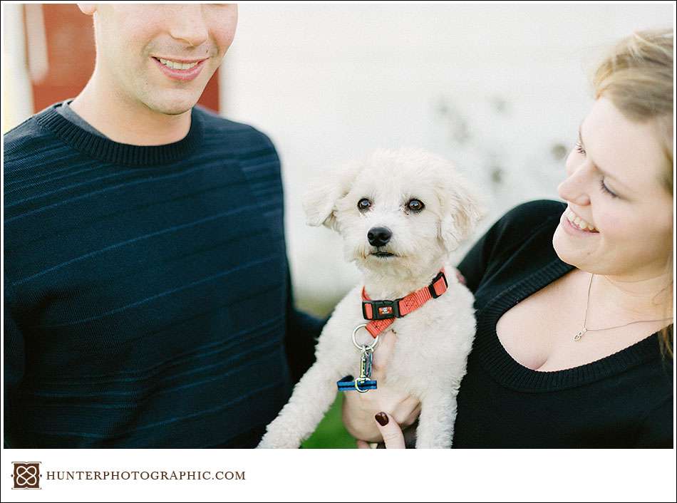 Annie and Derick's autumn engagement in Hudson, Ohio