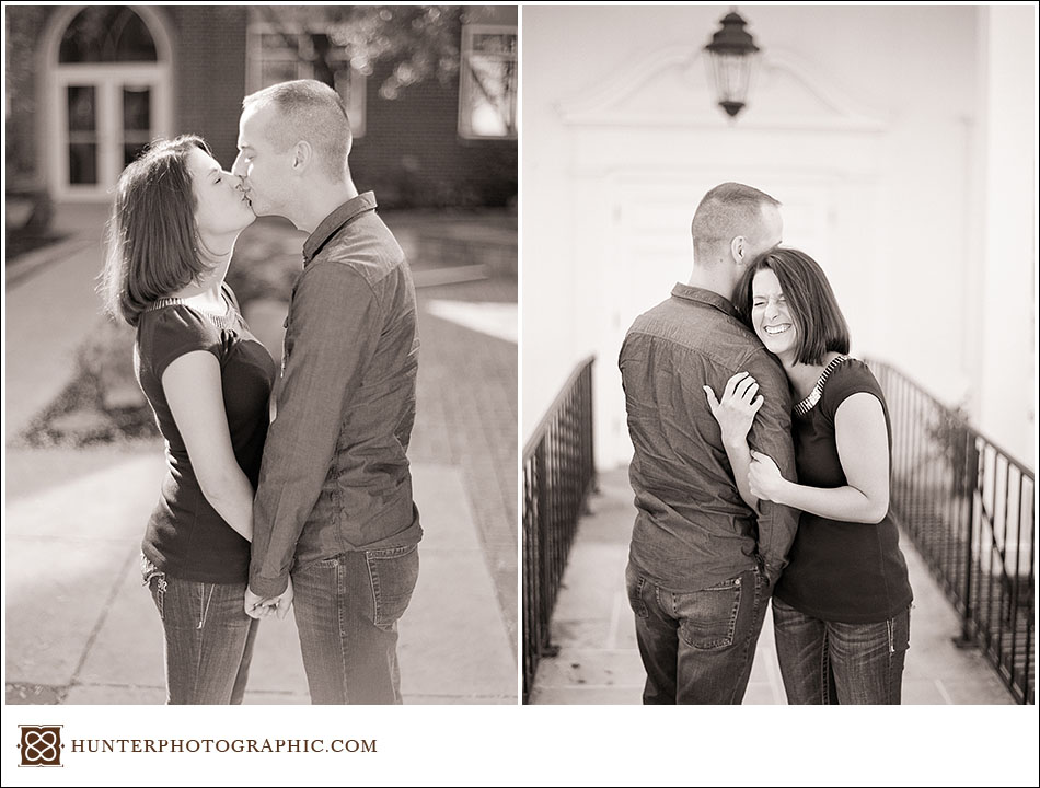 Autumn engagement session in Chagrin Falls with Sara and Ryan