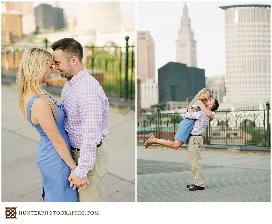 Summer engagement session by the lake with Sarah and John.
