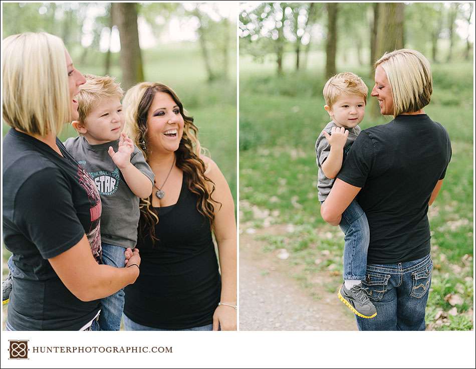 Summer family portraits in downtown Cleveland