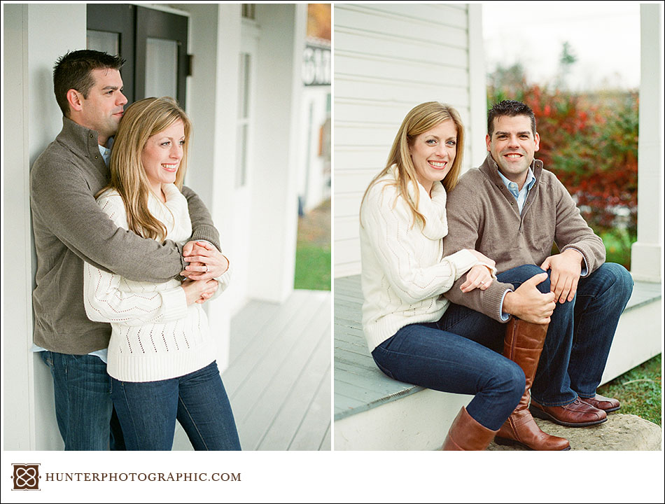 Wild weather engagement session in Cleveland with Vanessa and Ryan
