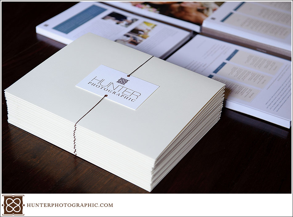 Branding materials for Hunter Photographic, a Cleveland wedding photographer