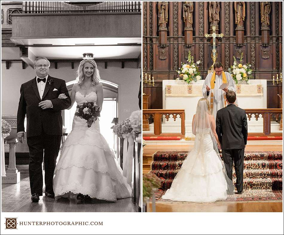 Columbus Athletic Club wedding by Hunter Photographic, a Columbus wedding photographer.