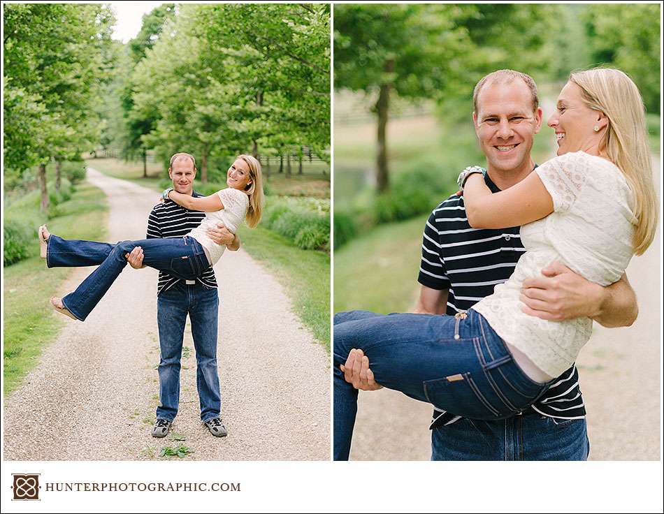 Katie and Matt's engagement session at Craighead Farm in Novelty, Ohio