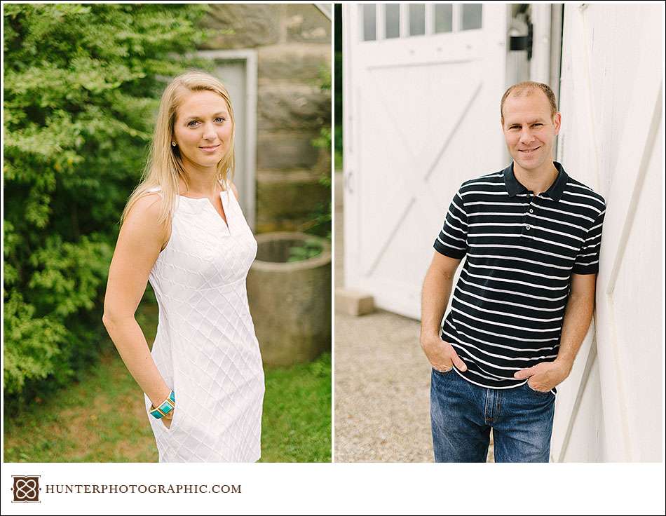 Katie and Matt's engagement session at Craighead Farm in Novelty, Ohio