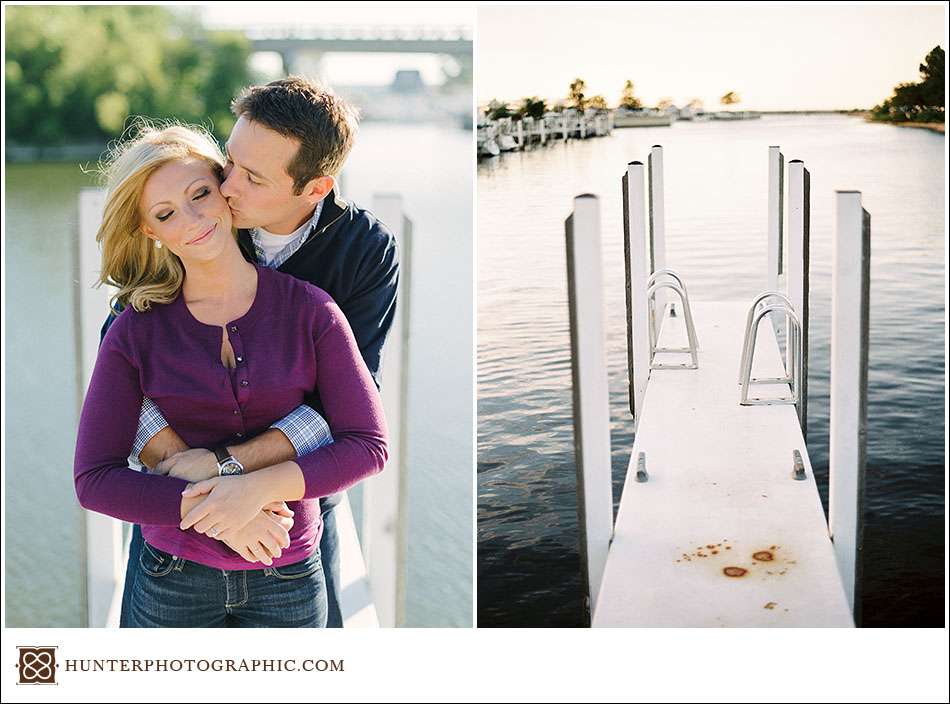 Destination engagement session in New Buffalo, Michigan for Kristin and Max