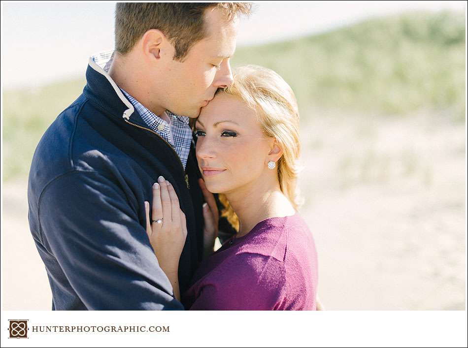 Destination engagement session in New Buffalo, Michigan for Kristin and Max