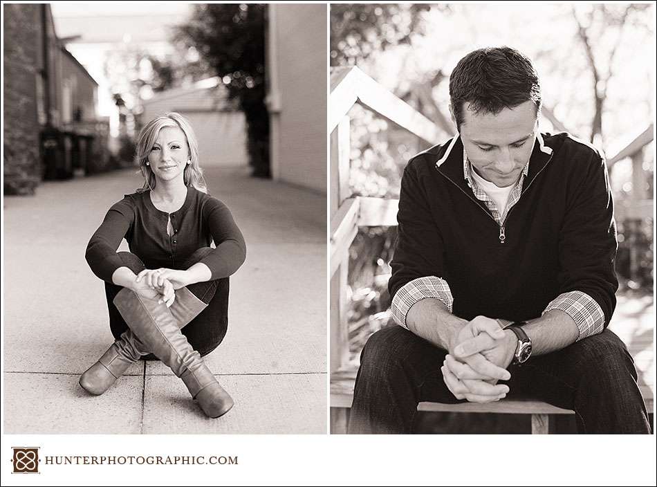 Destination engagement session in New Buffalo, Michigan for Kristin and Max