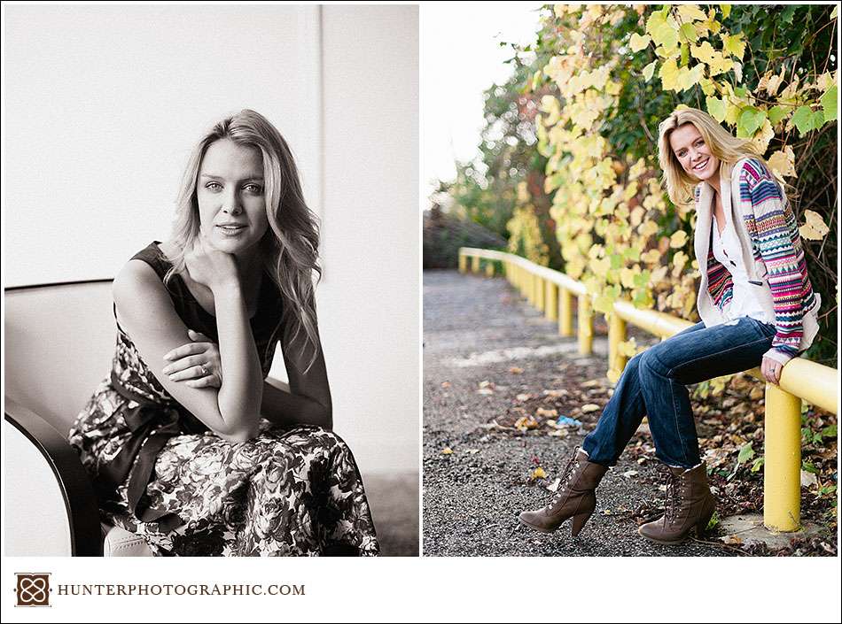 High school senior portraits for Elise in Lakewood and Cleveland