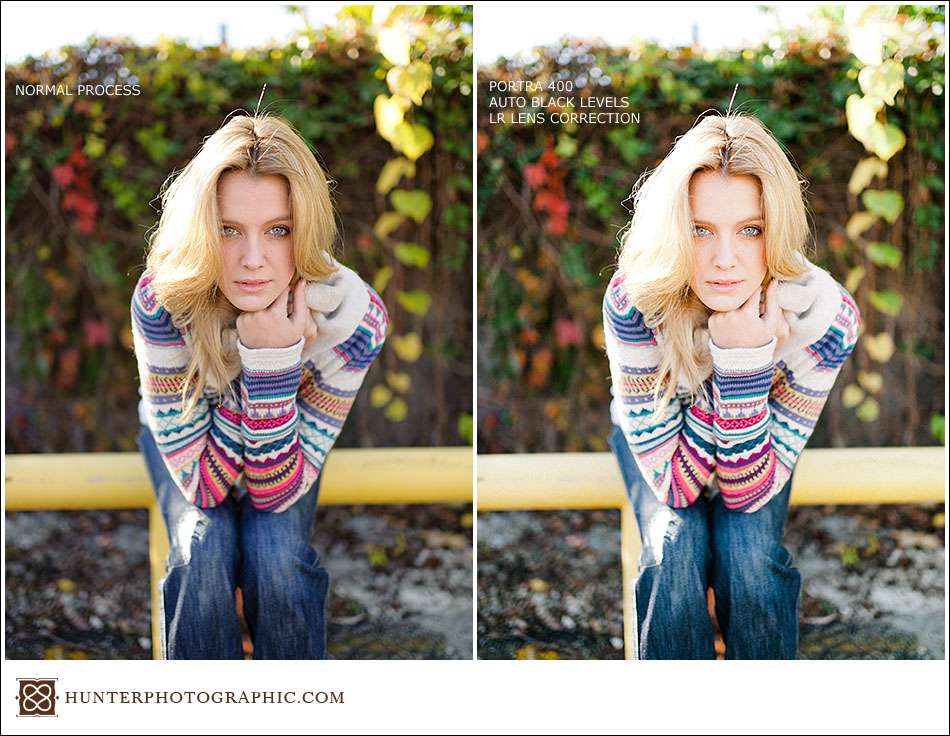 VSCO film sample images with before and after from Hunter Photographic