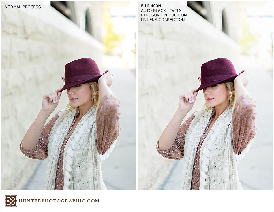 VSCO film sample images with before and after from Hunter Photographic