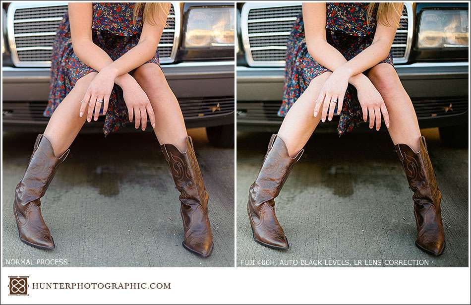 VSCO film sample images with before and after from Hunter Photographic