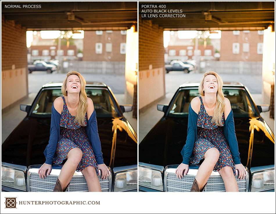 VSCO film sample images with before and after from Hunter Photographic