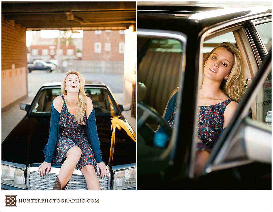 High school senior portraits for Elise in Lakewood and Cleveland