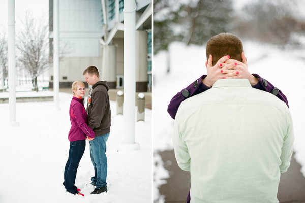 Emily & Greg - Two Moments in Time Under the Slowly Falling Snow