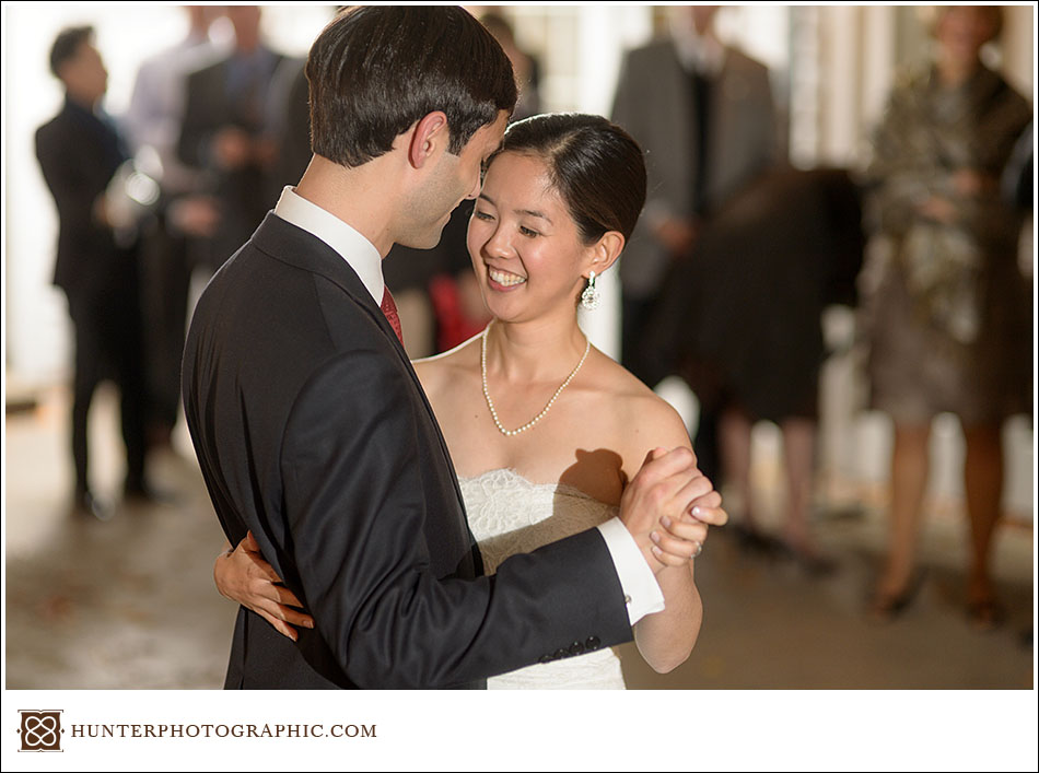 Autumn wedding at Holden Arboretum's Lantern Court with Makiko and Dylan