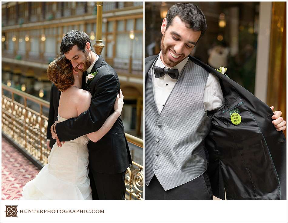 Joanna and David's Hyatt Arcade wedding in downtown Cleveland