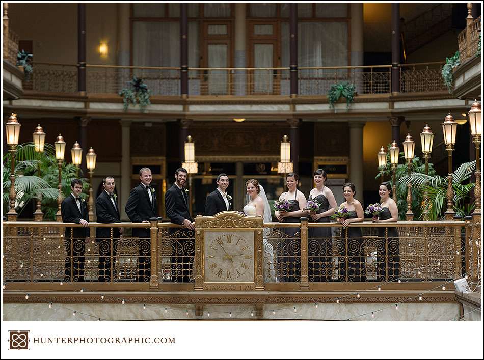 Joanna and David's Hyatt Arcade wedding in downtown Cleveland