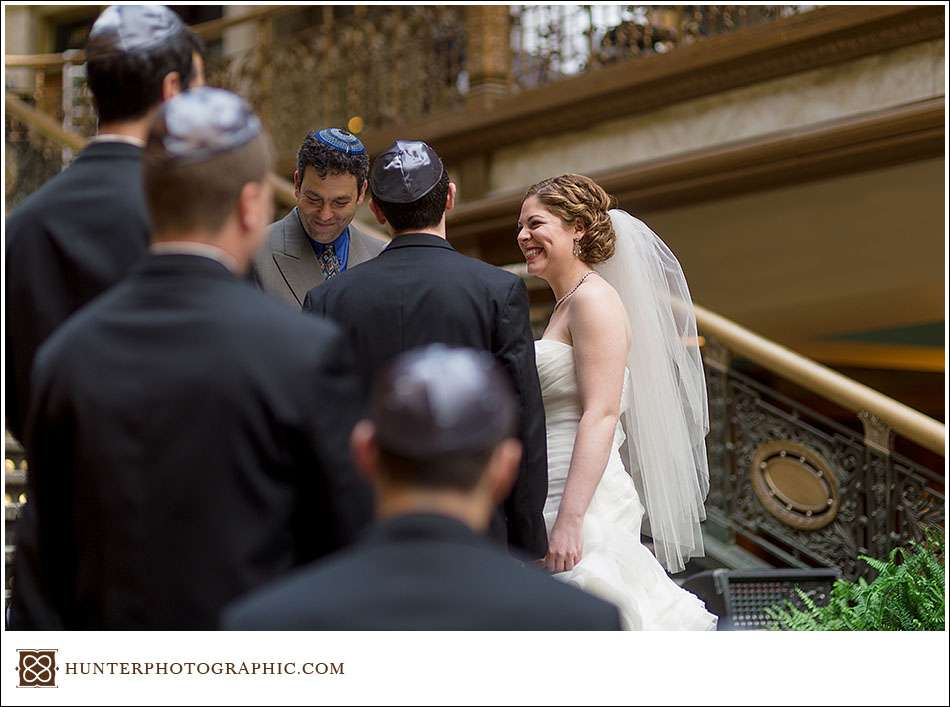 Joanna and David's Hyatt Arcade wedding in downtown Cleveland