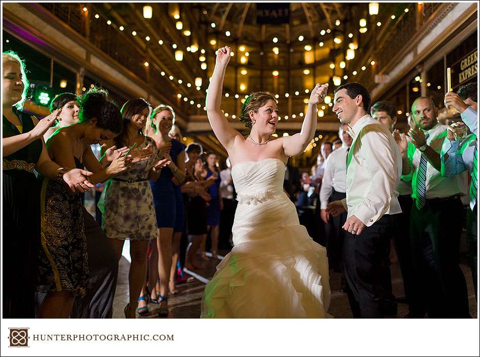 Joanna and David's Hyatt Arcade wedding in downtown Cleveland