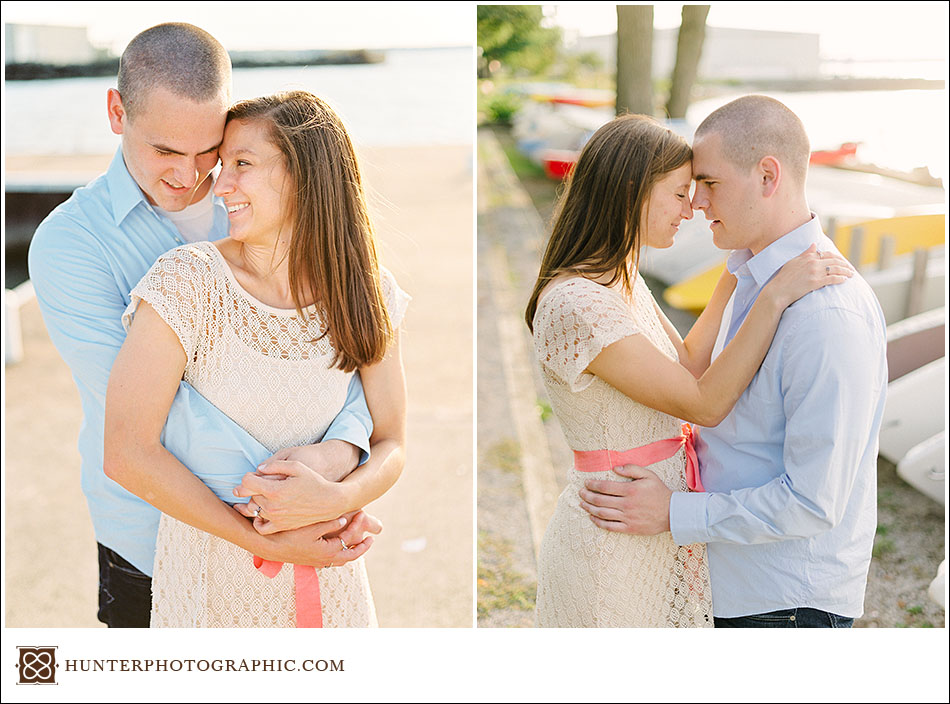 Lakeside, Ohio summer engagement session with Renee and Cheney
