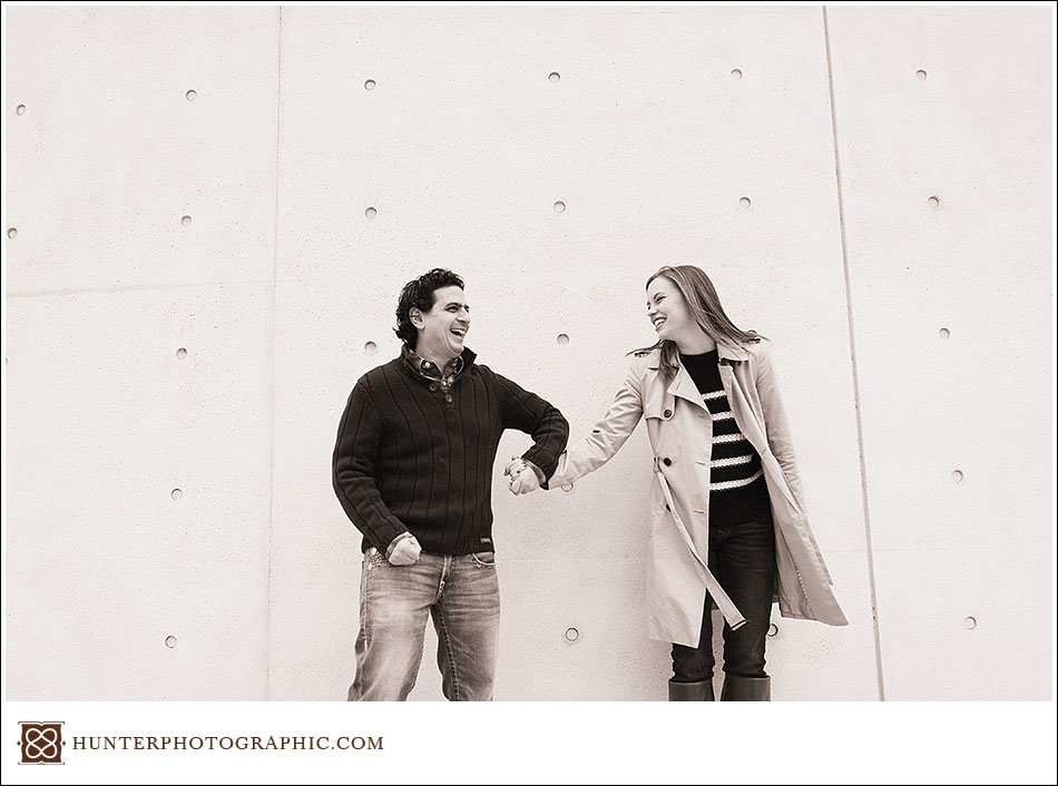 Laura and John - Cleveland winter engagement and love found